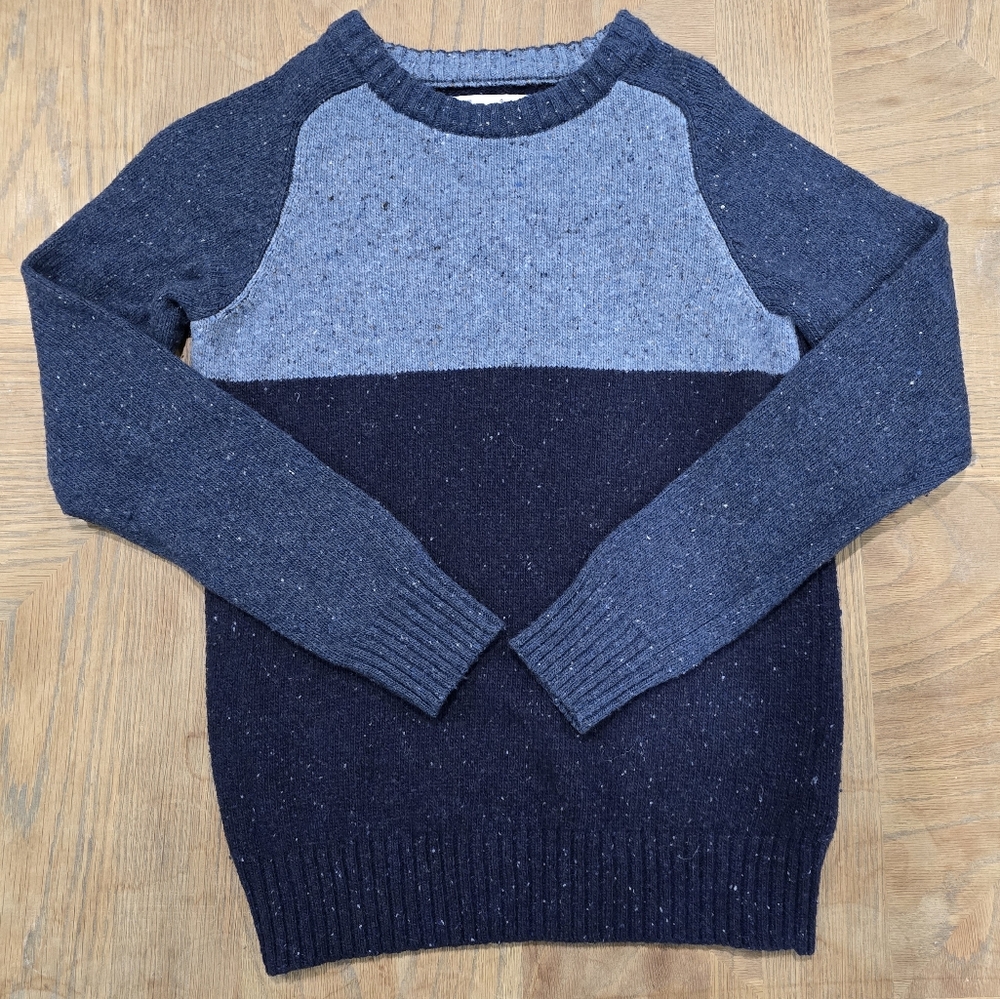 Boden Boys Blue Colorblock  Sweater 11-12y